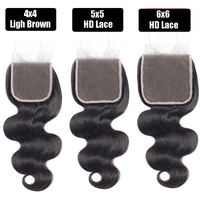 Cheveux humains vierges brésiliens de grade 12A, 3 paquets avec closure en dentelle HD, cheveux alignés dans le sens des cuticules, paquets de cheveux indiens bruts
