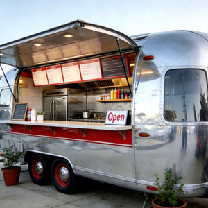 Remolque de Comida Móvil de Aluminio con Certificación CE, Homologado en California y Texas, con VIN y FMVSS DOT de EE. UU., Carrito de Comida para Venta Ambulante - Product Image 1