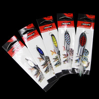 Nouvelles leurres de pêche métalliques 7g 10g 15g 21g 25g 30g 40g, leurres durs rotatifs OEM, leurres cuillères avec film flash