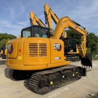 Mini-excavatrice sur chenilles d'occasion Cat 308E2 8 tonnes, faible nombre d'heures de fonctionnement, économie de carburant, compacte, pour travaux municipaux, agricoles, aménagement paysager et construction