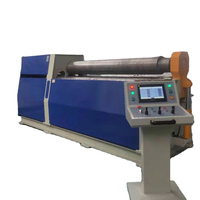 W12CNC-12x2500 ZHENGHENG Nouvelle machine de pliage et de roulage de tôles CNC hydraulique automatique populaire à quatre rouleaux, moteur 15 kW, garantie 2 ans