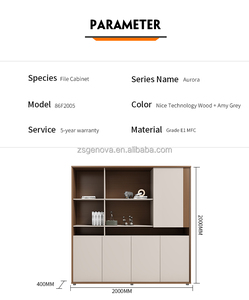 Archivadores Modernos de Lujo de Madera MDF, Estantería Ecológica para Almacenamiento de Oficina, para Dormitorio, Apartamento, Hogar, Taller, Hospital - Product Image 5