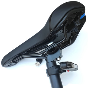 <b>Bicycle</b> Taillight USB Rechargeable COB <b>Light</b> Waterproof IPX4 4 Modes Black Plastic Mounting Bracket Included - Product Image 4