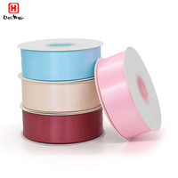 Ruban en satin simple face de qualité supérieure 40 mm, 50 yards par rouleau, emballage pour emballage cadeau