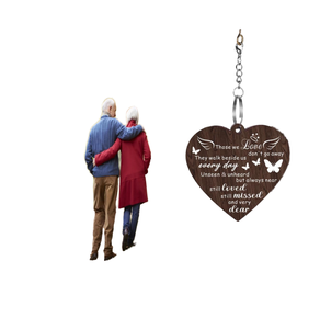 Marco de Fotos Conmemorativo de Madera con Forma de Corazón para Colgar, Regalo de Condolencias por la Pérdida de Seres Queridos - Product Image 1
