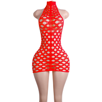 Combinaison de danse exotique, maille de cristal, dentelle, dos nu, robe de strip-teaseuse, costume de scène, costume de club, une pièce, tenue sexy pour adultes