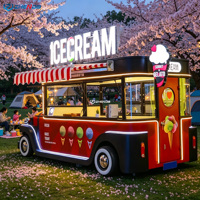 Mini camion de restauration électrique portable pour café, crème glacée, thé boba, boissons et aliments