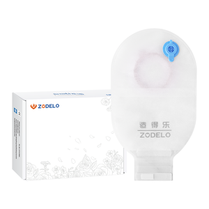 Bolsas de Colostomia Zodelo de Alta Barreira em Duas Peças, Tecido Não Tecido 15*27cm, Certificação CE para Cuidados Pós-Cirurgia de Estoma, Ajuste Adesivo Seguro - Product Image 1