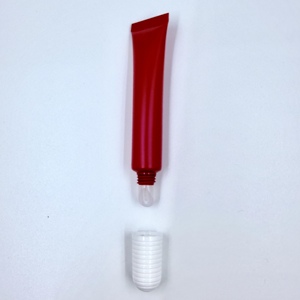 Tùy chỉnh rỗng d19mm nhựa PE Lip Balm Ống mỹ phẩm Bóp Son bóng son môi mềm Ống Bao bì với Applicator - Product Image 3