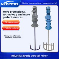 Mélangeur doseur vertical en acier inoxydable avec agitateur à pales pour le traitement des eaux usées 220V/380V Puissance 0,37-1,5kW