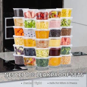 Boîte de conservation alimentaire de 16 oz, contenants de stockage en plastique hermétiques avec couvercles, contenants à emporter compatibles micro-ondes et congélateur - Product Image 2