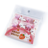 Palillos de fruta para niños, caja de almuerzo de dinosaurio Kawaii, accesorios para palitos, venta al por mayor