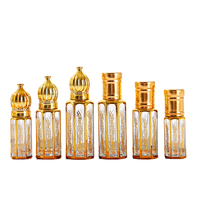 En stock bouteille d'huile de parfum Arabic Gold Attar Oud dernière collection de flacons Fancy Attar 5ml 10ml avec bâton en verre