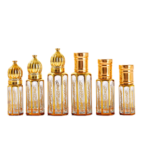 Flacon à bille en verre octogonal de haute qualité avec logo personnalisé imprimé UV 3ml 6ml 12ml contenant vide de flacon d'huile de parfum pour les soins de la peau - Product Image 3