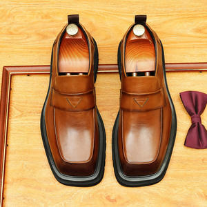 Zapatos Oxford Formales de Negocios para Hombre, de Cuero Brillante de Alta Calidad, Punta Puntiaguda, Impermeables, Transpirables, con Soporte de Arco, Sin Cordones, DL0214 - Product Image 1