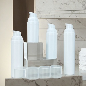 Luxury 30ml 50ml 100ml PP Cylinder Airless <b>Pump</b> Sprayer Bottle White Plastic <b>Vacuum</b> Cream Lotion Skincare Cosmetic Packaging - Product Image 4