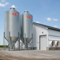 Bâtiment avicole préfabriqué en acier à grande portée, économique et automatique, pour l'élevage de poulets de chair et de poules pondeuses