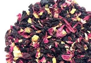 Thé à saveur <span class=keywords><strong>de</strong></span> fruits mélangés à la <span class=keywords><strong>rose</strong></span> d'hibiscus Infusion à froid Thé <span class=keywords><strong>de</strong></span> beauté aux fruits secs en vrac Marque privée - Product Image 3