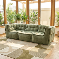 Canapé modulaire détachable en velours chenille, compressé sous vide, pour salon moderne, mobilier de maison