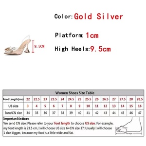 2025 Hot Sale Summer New Style Transparent Rhinestone High Heel Pointed Sandals Slip-On Bridal <b>Shoes</b> - Product Image 5