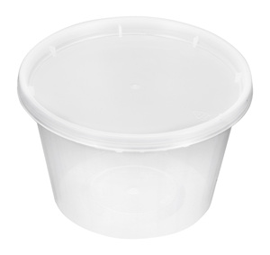 Disposable Round Food <b>Containers</b> with Lids 16oz BPA Free Leakproof <b>Microwave</b> Safe <b>Soup</b> <b>Container</b> - Product Image 2