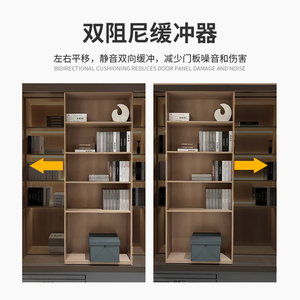 Herrajes Ocultos para Librerías Deslizantes BETOCI con Amortiguador Silencioso para Almacenamiento Integrado - Product Image 4