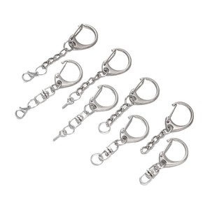 Anneau en D en alliage, crochet porte-clés, chaîne métallique, accessoires de bijoux DIY, collection Printemps 2026, origine Yiwu AC4758 - Product Image 5
