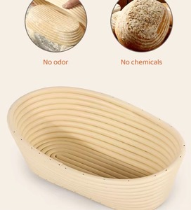 Juego de Cestas para Fermentar Pan de 10 Pulgadas con Forro de Tela, Raspador de Masa y Cuchilla para Pan, para Panaderos Profesionales y Caseros - Product Image 6