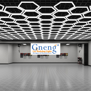Lumière de détail hexagonale <span class=keywords><strong>LED</strong></span> de haute qualité 100-240V, éclairage de garage hexagonal, longue durée de vie, lampe d'atelier automobile pour lampe de garage - Product Image 5