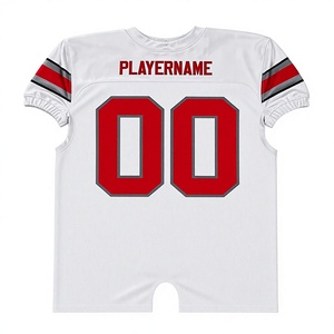Jersey de Fútbol Americano Personalizado 2026 con Impresión por Transferencia de Calor, Unisex, Cuello en V, Uniforme de Equipo, Absorbe la Humedad, Talla Grande - Product Image 2