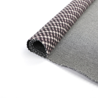 Tissu Roma tricoté écologique en polyester, rayonne et élasthanne, brossé, à motifs écossais teints en fil, pour manteaux - Vente en gros - Fabricant