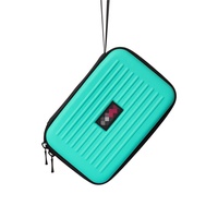 Siyoucase Nouveauté Étui de rangement pour fléchettes en EVA imperméable Boîte portable fine en cuir Accessoires pour fléchettes Sac pour 6 pièces (Étui uniquement)