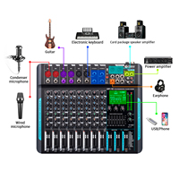 Console de Mixage Audio DJ DP-10 10 Canaux pour Scène et Studio Professionnels, Enregistrement PC, Filaire Portable, Très Vendue, Debra Audio