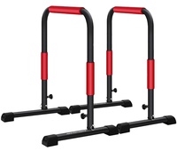 Barres parallèles réglables fendues au prix de gros Barres parallèles métalliques portables durables pour la salle de sport à domicile