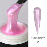 Fournisseur professionnel de produits pour les ongles, échantillon gratuit, ventes chaudes, gel d'extension à paillettes longue durée, sans HEMA ni TPO, à faire tremper, brillant
