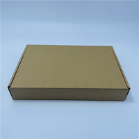 Boîte d'expédition en carton ondulé Kraft, pliable, recyclable, avec logo personnalisé imprimé, emballage écologique en carton pour vêtements e-commerce