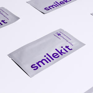 Tiras Blanqueadoras Dentales <span class=keywords><strong>Smilekit</strong></span> <span class=keywords><strong>V34</strong></span> Moradas de Acción Rápida para Uso Doméstico con Sabor a Menta, Material de Papel para Venta al por Mayor - Product Image 2