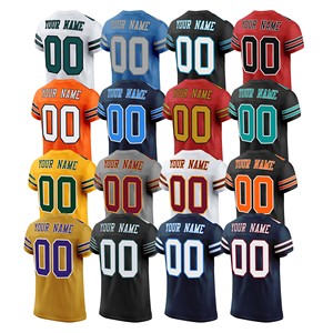Jersey sepak bola Retro Amerika kualitas tinggi untuk pria grosir murah semua tim Rugby seragam bordir pendek pengiriman untuk 32 - Product Image 1