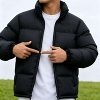 Veste d'hiver rembourrée pour homme, style vintage 700 900, longue, en tricot noir et blanc, avec capuche, fermeture éclair imperméable