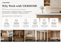 Ensemble d'armoires de cuisine blanches de style Shaker sur mesure pour les développeurs d'appartements, les constructeurs et les projets de rénovation de logements locatifs