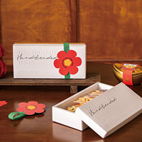 Boîte cadeau en papier pour pâtisseries, emballage alimentaire de qualité pour biscuits, nougats, toffees, rouleaux de riz et autres friandises