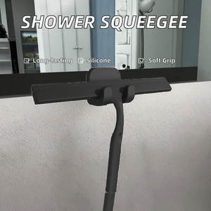 Limpiacristales de Silicona para Ducha, con Clip de Montaje, Mango de Gel de Sílice Blanco, para Vidrio de Ventanas, al Mejor Precio - Product Image 2