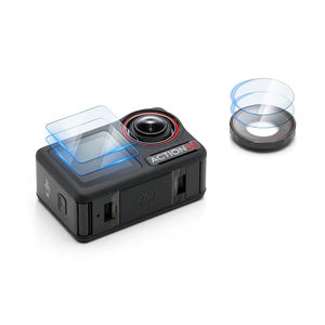 Protection d'écran en verre trempé 9H avec logo/emballage personnalisés pour DJI Osmo Action 5 Pro, film protecteur d'objectif anti-rayures, prix d'usine - Product Image 3