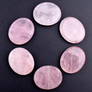 Piedra Natural de Forma Ovalada, Piedra para Aliviar el Estrés, Plana por Ambos Lados, 25*30mm, Piedra de Masaje para Pulgar y Dedos - Product Image 6