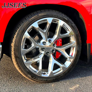 Roues en chrome flocon de neige JJSEES 20 22 24 26 pouces 6x139.7 pour Chevrolet Silverado 1500 GMC Denali Cadillac <span class=keywords><strong>Escalade</strong></span> - Product Image 5