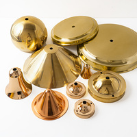 Custom Brass Metal Spinning Lamp Shades Mirror Polished Copper Lighting Components Manufacturer
