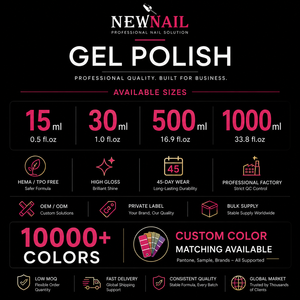 Esmalte de Uñas Profesional Autonivelante, Vegano, Libre de HEMA y MMA, Libre de Crueldad, <span class=keywords><strong>con</strong></span> Logotipo Personalizado y Marca Privada, Precio de Fábrica - Product Image 6