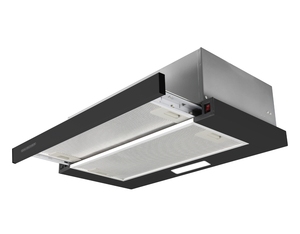 Campana extractora de aluminio y carbono montada en la pared del hotel doméstico de EE. UU. con luz LED, escape de <span class=keywords><strong>chimenea</strong></span> Delgado, fácil instalación y tipo de enchufe - Product Image 1