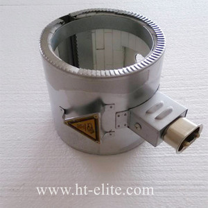 سخان سيراميكي شريطي مخصص عالي الدقة 12 فولت-450 واط مقاوم للحرارة المتوسطة من السلك الكهربائي الكروم-نيكل للآلات البلاستيكية - Product Image 2