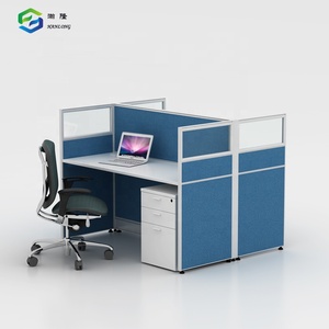 Văn phòng giá rẻ đồ nội thất máy tính mới bảng 2 người văn phòng bàn và máy trạm - Product Image 2